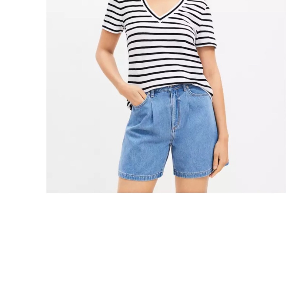 LOFT Classic Blue Denim Shorts
